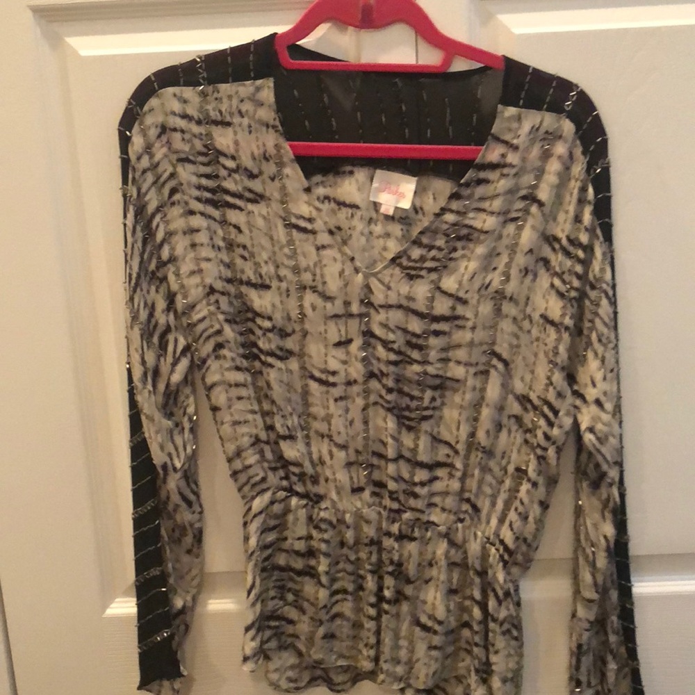Parker beaded blouse size xs